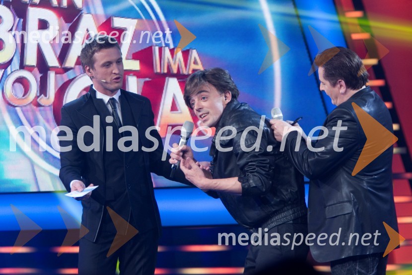  Denis Avdić, voditelj;  Tomaž Klepač, pevec;  Danijel Popović, pevecZnan obraz ima svoj glas