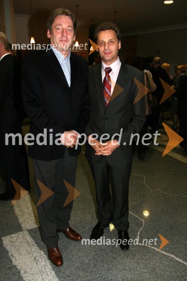 Vasko Simoniti, minister za kulturo in Danilo Rošker, direktor SNG MariborSrečanje Vlade RS s politiki in gospodarstveniki Podravja