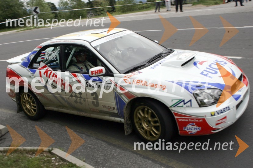 Tomaž Kaučič in Peter Zorenč (Slovenija)RALLY, 3.Škoda rally Maribor