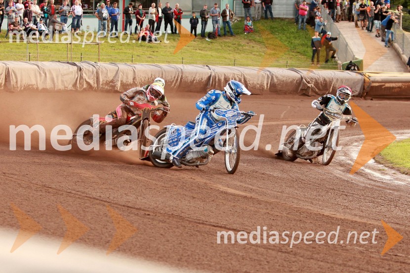  Aleksander Čonda, ST Lendava;  Matej Žagar, speedwayist (Slovenija);  Jernej Pečnik, AMTK LjubljanaVelikonočni ponedeljek v Krškem v znamenju speedwaya