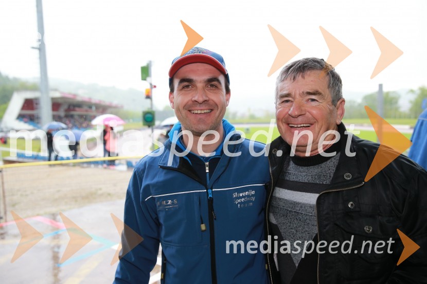  Iztok Šantej, spidvejist;  Evald Babič, AMD KrškoZaradi dežja odpovedana tekma državnega prvenstva v Krškem