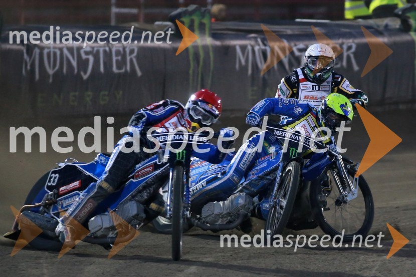  Jaroslaw  Hampel, speedwayist (Poljska);  Tai  Woffinden, speedwayist (Velika Britanija);  Matej Žagar, speedwayist (Slovenija)Žagar mukoma do šestih točk, prvenec Kasprzaka