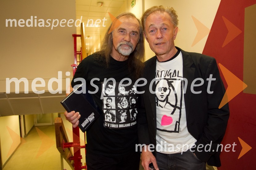  Dragan  Bulič, glasbeni urednik;  Aleksander Mežek, glasbenikŠTOS - 35 let, obletnica oddaje z Draganom Buličem