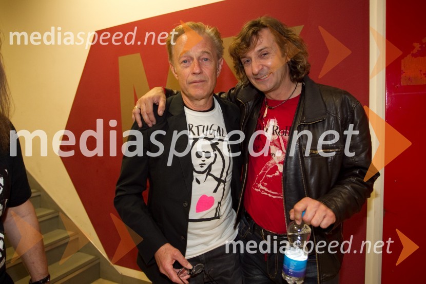  Aleksander Mežek, glasbenik;  Matjaž Ograjenšek, pevecŠTOS - 35 let, obletnica oddaje z Draganom Buličem