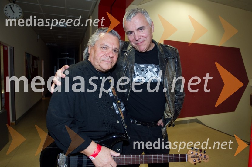  Marijan Maliković, kitarist;  Zoran Predin, glasbenikŠTOS - 35 let, obletnica oddaje z Draganom Buličem