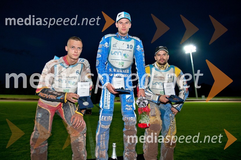  Aleksander Čonda, ST Lendava;  Matej Žagar, speedwayist (Slovenija);  Matic Voldrih, AMTK LjubljanaPričetek državnega prvenstva v Ljubljani