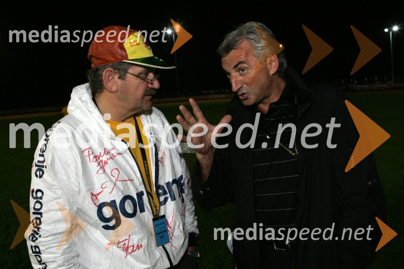Boris Kotnjek, član CCP (komisije za speedway pri FIM) in predsednik strokovnega sveta za šport pri AMZS Peter VerbičSPEEDWAY, 8. Zlata čelada
