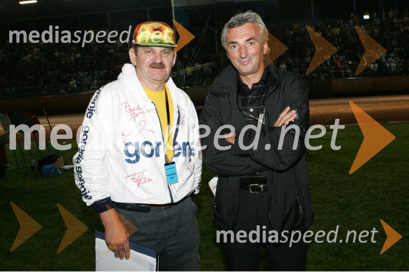 Boris Kotnjek, član CCP (komisije za speedway pri FIM) in predsednik strokovnega sveta za šport pri AMZS Peter VerbičSPEEDWAY, 8. Zlata čelada