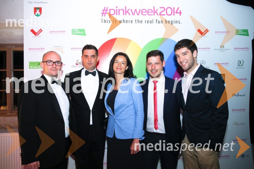  Matej Knific, luxuryslovenia.eu;  Matej Valenčič, Imperial Travel, luxuryslovenia.eu;  Tanja  Fajon, poslanka v Evropskem parlamentu;  Jure Tanko;  Pablo Lorenzo QuatraPink week 2014, spremljanje izbora pesmi za evrovizijo