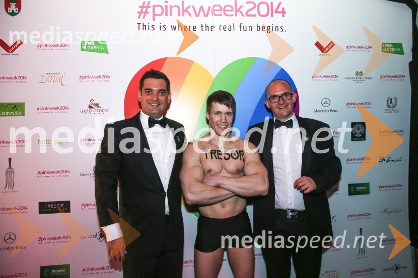  Matej Valenčič, Imperial Travel, luxuryslovenia.eu;  Tomy Mihičinac;  Matej Knific, luxuryslovenia.euPink week 2014, spremljanje izbora pesmi za evrovizijo