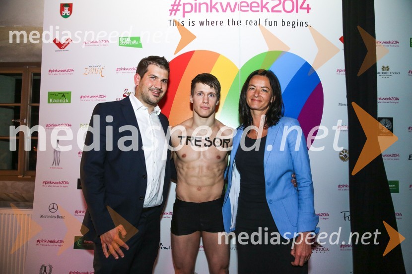  Miha Lobnik, sociolog;  Tomy Mihičinac;  Tanja  Fajon, poslanka v Evropskem parlamentuPink week 2014, spremljanje izbora pesmi za evrovizijo