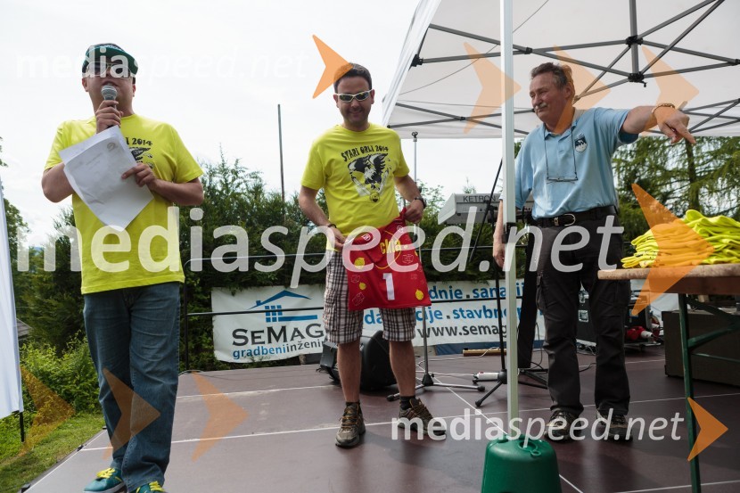  Bojan Makovec, povezovalec programa;  Matej Hribar;  ... Stari orli, tradicionalno srečanje skakalcev