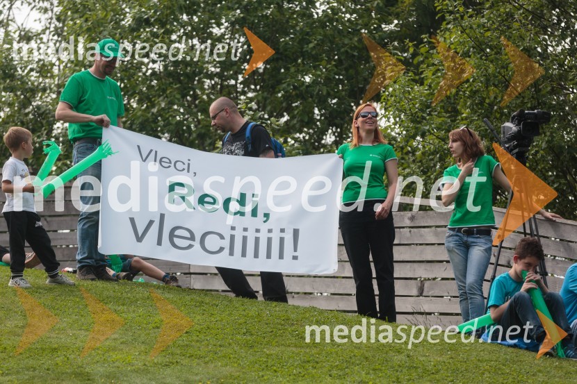  Leon Šikovec, vodja marketinga banke Sberbank;  Lana Kanalec, SberbankStari orli, tradicionalno srečanje skakalcev