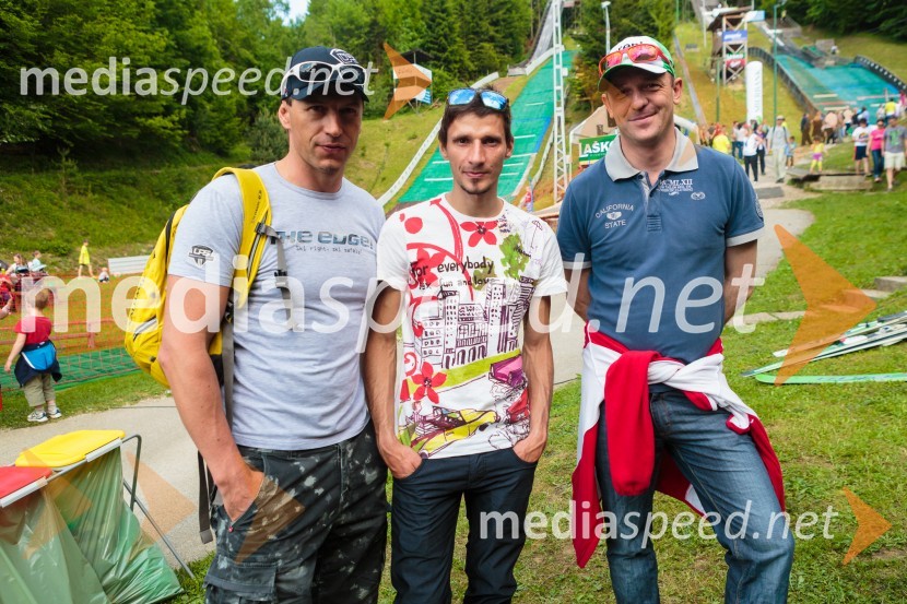  ... ;  Robert Kranjec, smučarski skakalec; dr. Jurij  Žurej, direktor Smučarske zveze SlovenijeStari orli, tradicionalno srečanje skakalcev