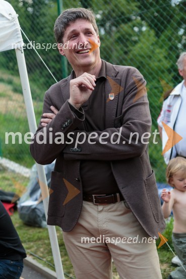 mag. Borut Sajovic, župan občine TržičStari orli, tradicionalno srečanje skakalcev