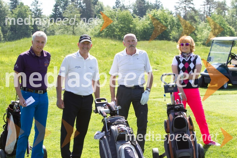  Alojz Šafarič;  Milan Logar;  Dejan Mir, Arcon;  Valerija LavbičMercedes Trophy, golf turnir