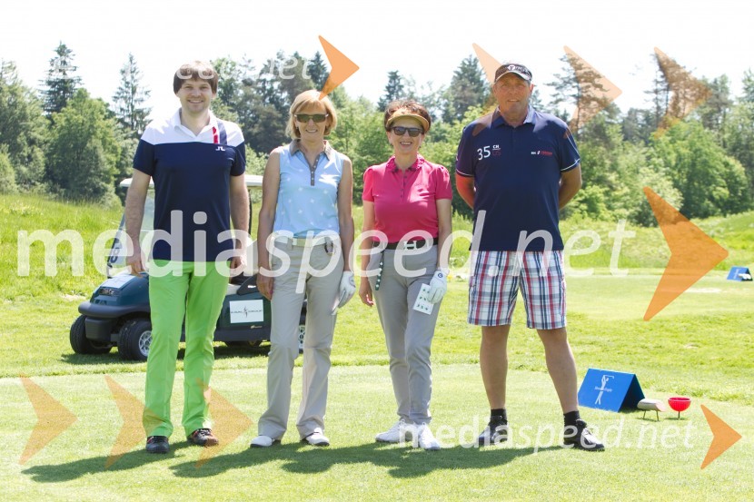  Blaž Vrečko;  Milena Sedovnik, Autocommerce;  Veronika Sitar;  Branko HrvatinMercedes Trophy, golf turnir
