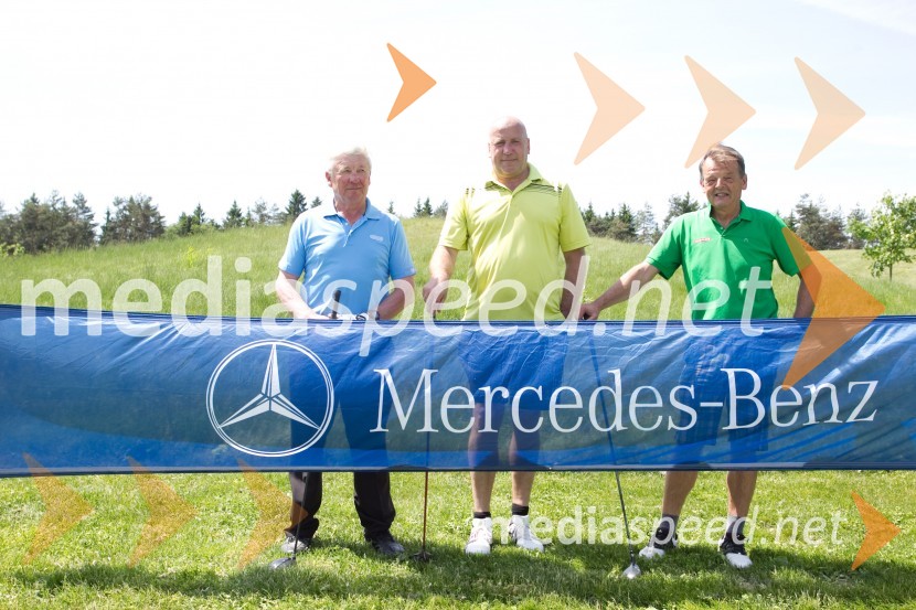  Jožef Apšner;  Zoran Golc;  Bojan FickoMercedes Trophy, golf turnir