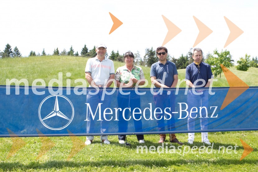  Iztok Dernovšek;  Marina Bevc;  Rok Sadnikar;  Paolo CesaroMercedes Trophy, golf turnir