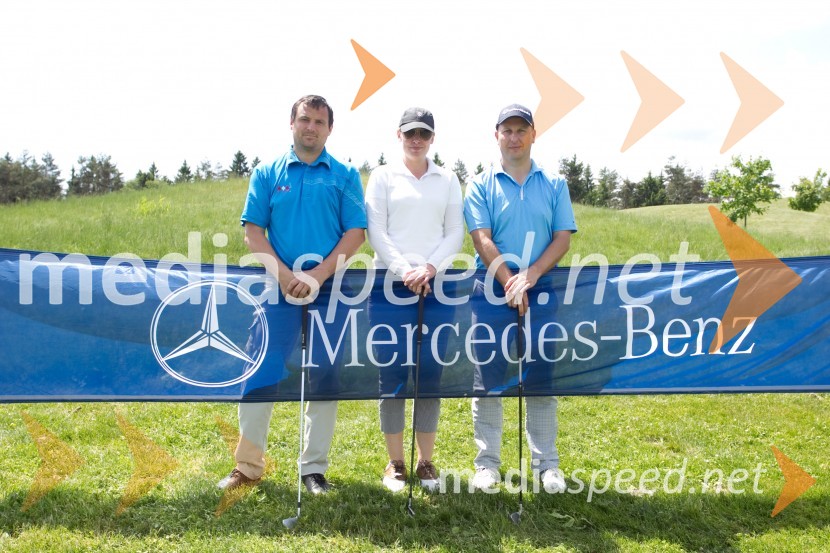  Boštjan  Vrtačnik;  Eva Golc;  Gregor Fric, Merit InternationalMercedes Trophy, golf turnir