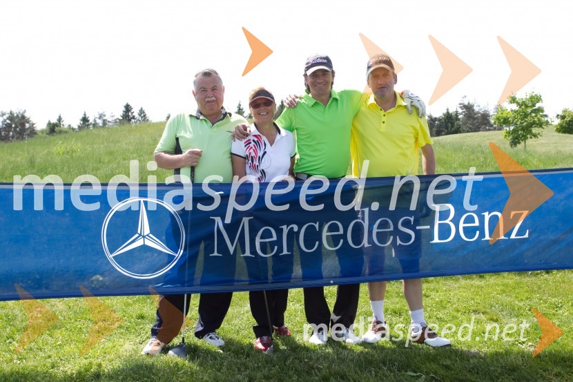  Darko Selan;  Nadja Logar;  Jure Vraničar;  Andrew FieldingMercedes Trophy, golf turnir