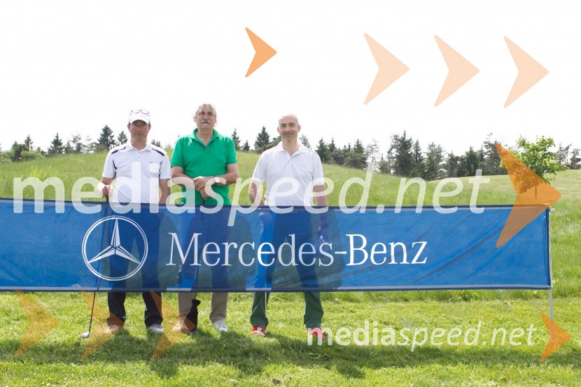  Gregor Žnidarčič;  Goran Tomič;  MIloš DjurkovičMercedes Trophy, golf turnir
