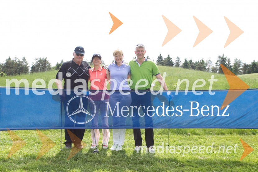  Aleksander Šinkovec;  Boža Čuk;  Andreja Preskar;  Aleš HvalaMercedes Trophy, golf turnir