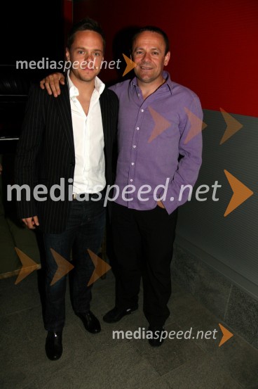 Ermin Rakovič, nogometaš in Saša Simič, nekdanji nogometašKoncert Jana Plestenjaka ob prvi obletnici Bowling centra Strike