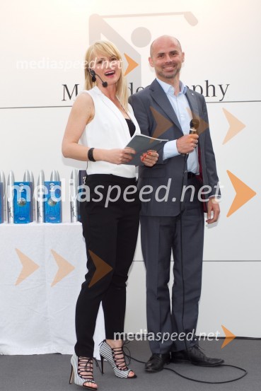  Metka  Kejžar, odnosi z javnostjo Autocommerce d.o.o.;  Andrej Bergant, direktor prodaje pri AutocommerceMercedes Trophy, golf turnir