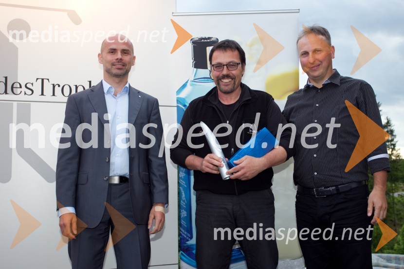  Andrej Bergant, direktor prodaje pri Autocommerce;  Hans Josef Strouken;  Gregor Fric, Merit InternationalMercedes Trophy, golf turnir