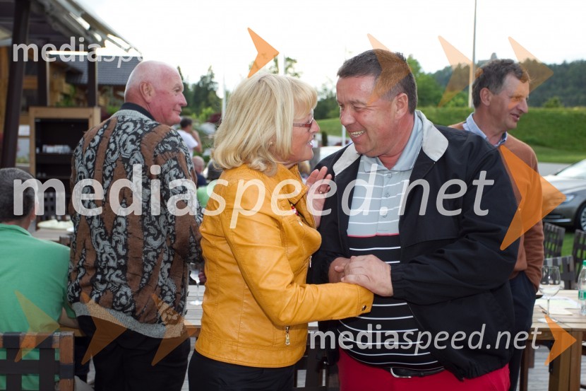  Nadja Logar;  Matjaž ArzenšekMercedes Trophy, golf turnir