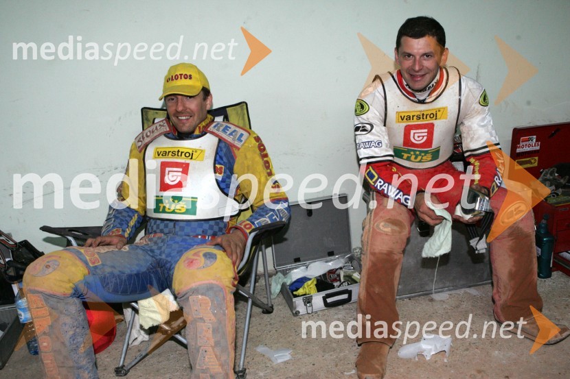 Tomasz Bajerski in Robert Mikolajczak, oba PoljskaSPEEDWAY, 8. Zlata čelada