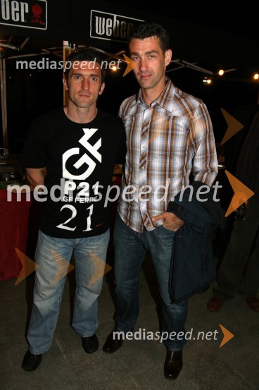 Marinko Galič, nogometaš in Marko Simeunovič, nekdanji nogometašKoncert Jana Plestenjaka ob prvi obletnici Bowling centra Strike