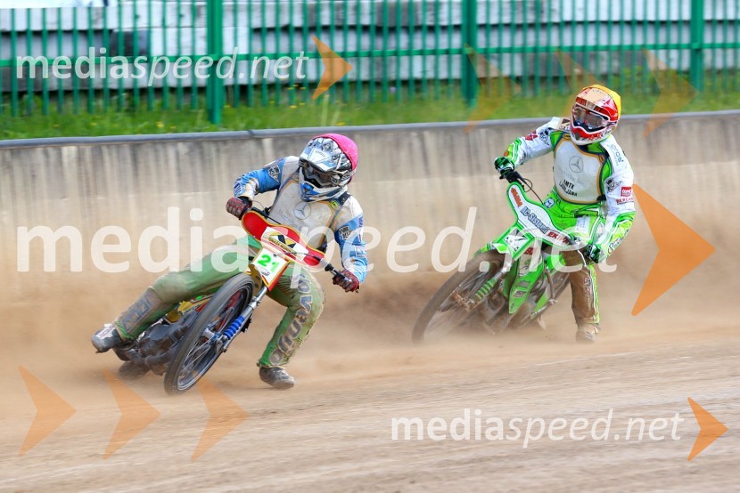  Matic Ivačič, spidvejist;  Maks Gregorič, AMTK LjubljanaŽagar v Ljubljani zmagovalec uvoda v državno prvenstvo, hud padec Kukovice in Cvetka