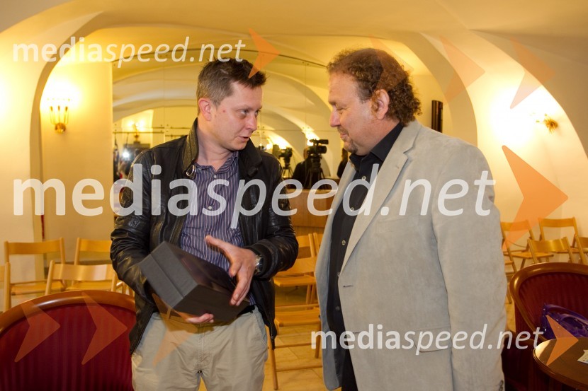  Bojan Kobal, enolog;  Darko  Brlek, direktor, Festival Ljubljana62. Festival Ljubljana 2014, novinarska konferenca