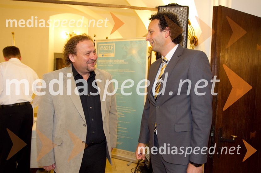  Darko  Brlek, direktor, Festival Ljubljana;  Matevž Raztočnik, Banka Koper62. Festival Ljubljana 2014, novinarska konferenca