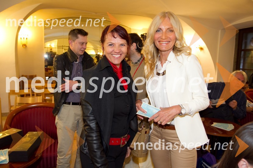 mag. Petra Stušek, v.d. direktorica, Zavod za turizem Ljubljana;  Elvira Medved,  vodja Službe za odnose z javnostmi Krka d.d.62. Festival Ljubljana 2014, novinarska konferenca