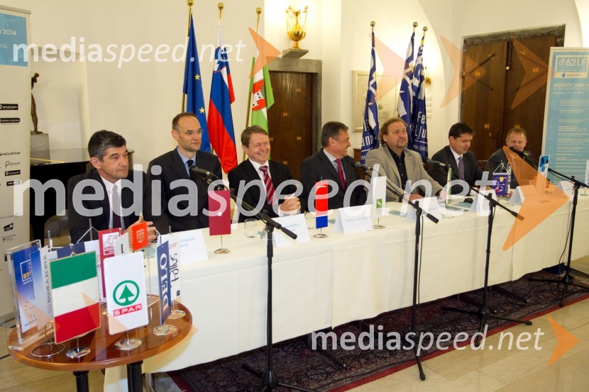  Aleksander Batič, izvršni direktor NKBM za področje poslovne mreže;  Aleksander Salkič, vodja službe za odnose z javnostmi Petrol;  Andrej Kavšek, predsednik uprave Zavarovalnice Tilia, d. d.;  Zoran Janković, župan MOL, predsednik PS;  Darko  Brlek, direktor, Festival Ljubljana; mag. Simon Furlan, Telekom Slovenije;  Tomaž Krajnčič, Hypo62. Festival Ljubljana 2014, novinarska konferenca