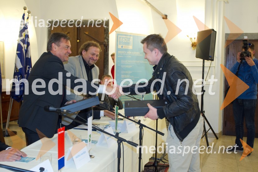  Zoran Janković, župan MOL, predsednik PS;  Darko  Brlek, direktor, Festival Ljubljana;  Bojan Kobal, enolog62. Festival Ljubljana 2014, novinarska konferenca