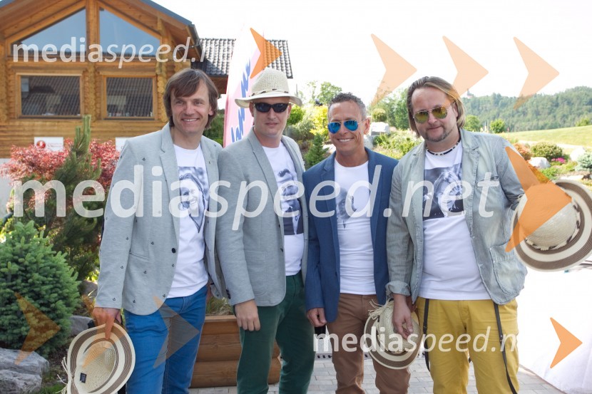  Robi Dragar, Victory;  Boštjan Vajs, Victory;  Boštjan  Zupančič, Victory;  Miki Vlahović,  član skupine VictoryLady piknik pod klobuki 2014