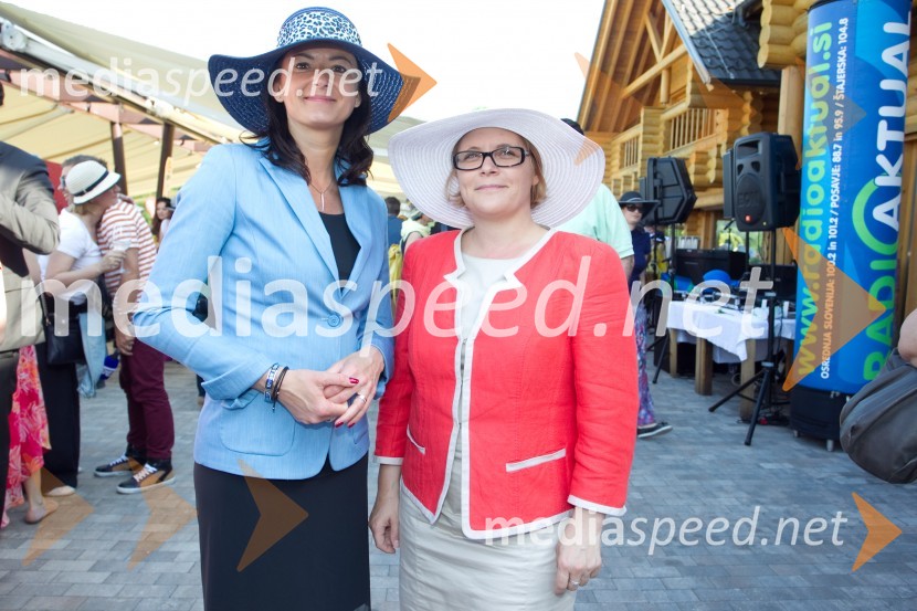  Tanja  Fajon, poslanka v Evropskem parlamentu; dr. Anja Kopač Mrak, ministrica za delo, družino in socialne zadeveLady piknik pod klobuki 2014