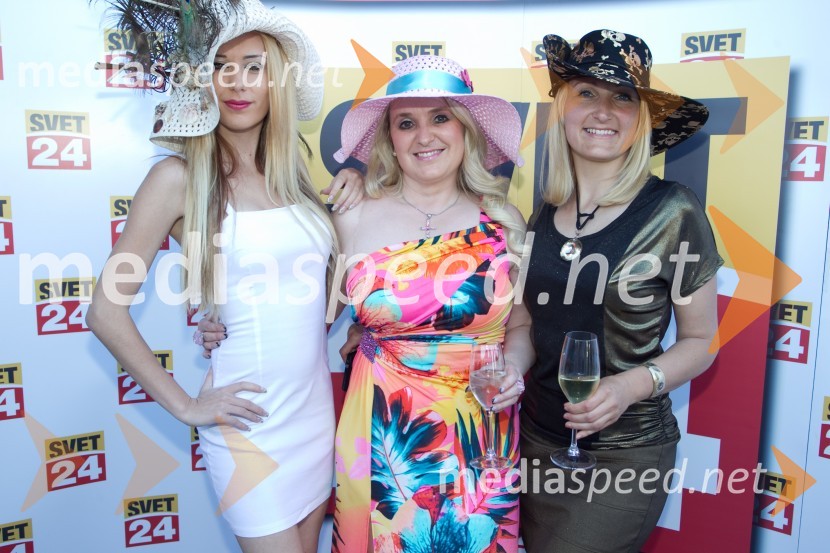  Patricija Štifter - RIYA, model, pevka, tiktokerka;  Aleksandra Popović;  Brigita JägerLady piknik pod klobuki 2014