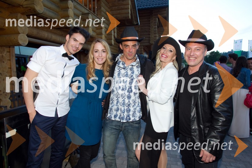  Matjaž Kumelj, maneken;  Eva  Hren, pevka;  Tomaž Klepač, pevec;  Daša Gradišek, pevka;  Tomaž  Ahačič, pevecLady piknik pod klobuki 2014