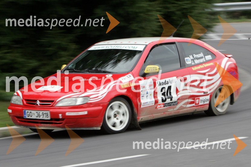 Mitja Prezelj in Jure Menard (Slovenija)RALLY, 3.Škoda rally Maribor