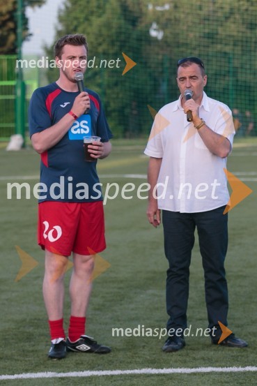  Denis Avdić, voditelj;  Ervin Čurlič, novinarMatej Mavrič Rožič, poslovilna tekma