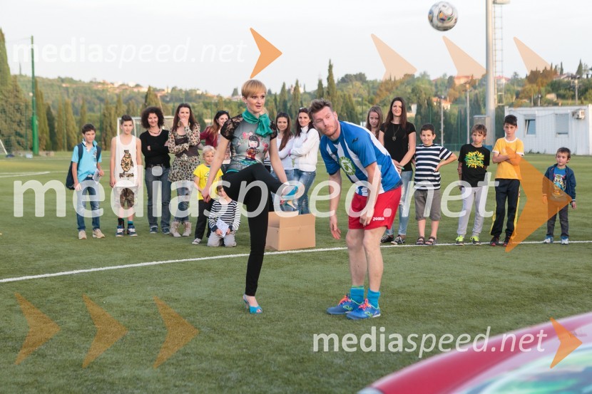  Barbara Škorjanc;  Matej Mavrič Rožič, nogometašMatej Mavrič Rožič, poslovilna tekma