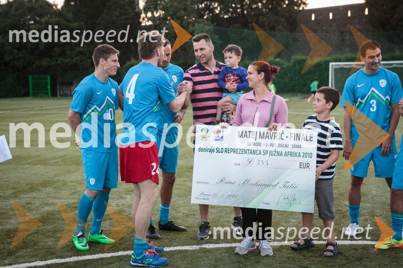 Donacija ekipe&nbsp;Slovenija – Svetovno prvenstvo 2010 za Reneja Muhameda TalićaMatej Mavrič Rožič, poslovilna tekma