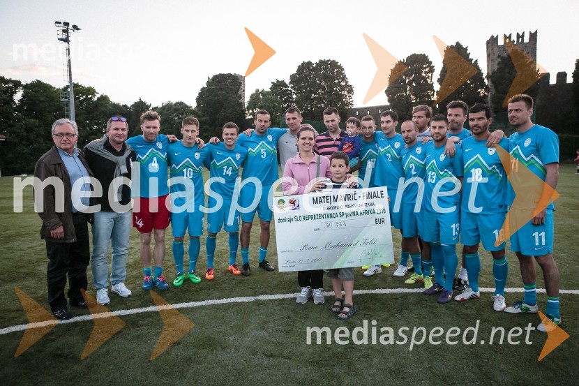 Donacija ekipe Slovenija – Svetovno prvenstvo 2010 za Reneja Muhameda TalićaMatej Mavrič Rožič, poslovilna tekma