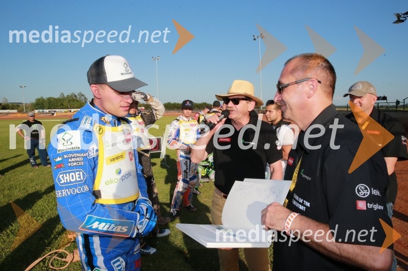  Matej Žagar, speedwayist (Slovenija);  Boris Kotnjek;  Andrej Matjašec, podžupan, Občina LendavaPavlic ugnal Žagarja v Lendavi