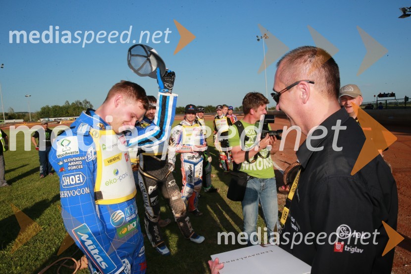  Matej Žagar, speedwayist (Slovenija);  Andrej Matjašec, podžupan, Občina LendavaPavlic ugnal Žagarja v Lendavi